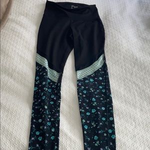 Floral workout leggings